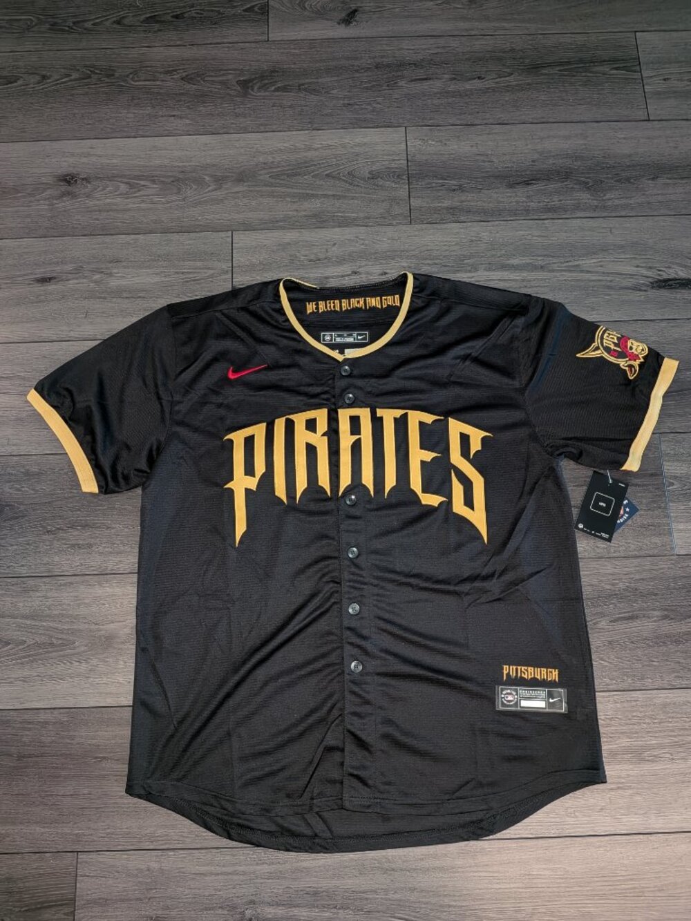 Konnor Griffin #6 Pittsburgh Pirates 2026 City Connect Baseball Jersey - Picture 9 of 9